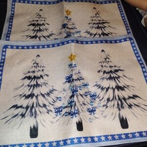 Brand New Festive Tree Patterned Fabric